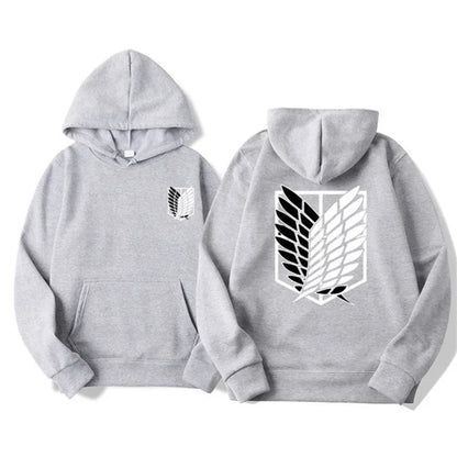 Attack on Titan: Men's Hoodies Anime Hoodies Men and Women Streetwear Pullover Harajuku Shingeki No Kyojin Hoodies Sweatshirt