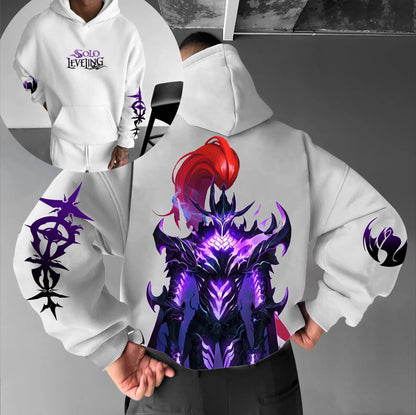 Solo Leveling: Parent-child Clothing Autumn and Winter Japanese Hotblooded Animation Classic Character Hoodie Men's and Women's