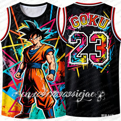 Dragon Ball Z: Goku Special Edition Basketball Jersey Adult Men Basketball Sports Vest Kids Special Jersey Set