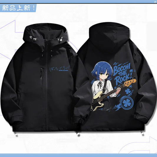 Bocchi The Rock: Yamada Ryo Cosplay Coat Tops Jacket Zipper Fan Figures Halloween Gift Gifts Xmas Role Play Anime