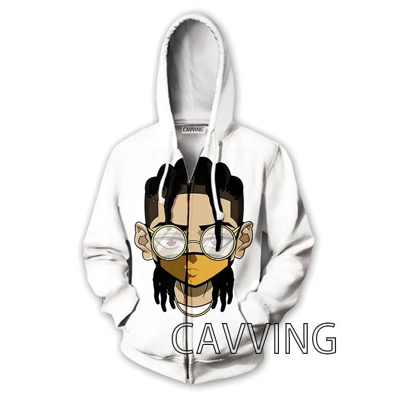 The Boondocks: New Fashion 3D Print   Zipper Hoodies Zip Up Hooded Sweatshirts Harajuku Hoodie Hip Hop Sweatshirts  H01