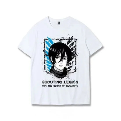 Attack on Titan:   T Shirt Scouting Legion Clothes Shingeki No Kyojin Tee Shirt Attack on Titan Giant Short-sleeve T-shir Men Women