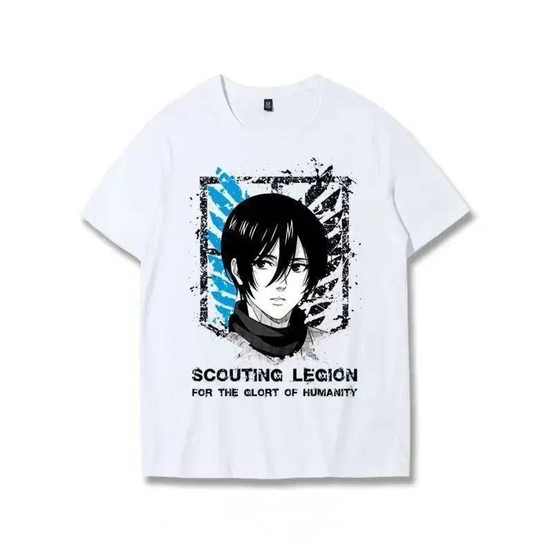 Attack on Titan:   T Shirt Scouting Legion Clothes Shingeki No Kyojin Tee Shirt Attack on Titan Giant Short-sleeve T-shir Men Women
