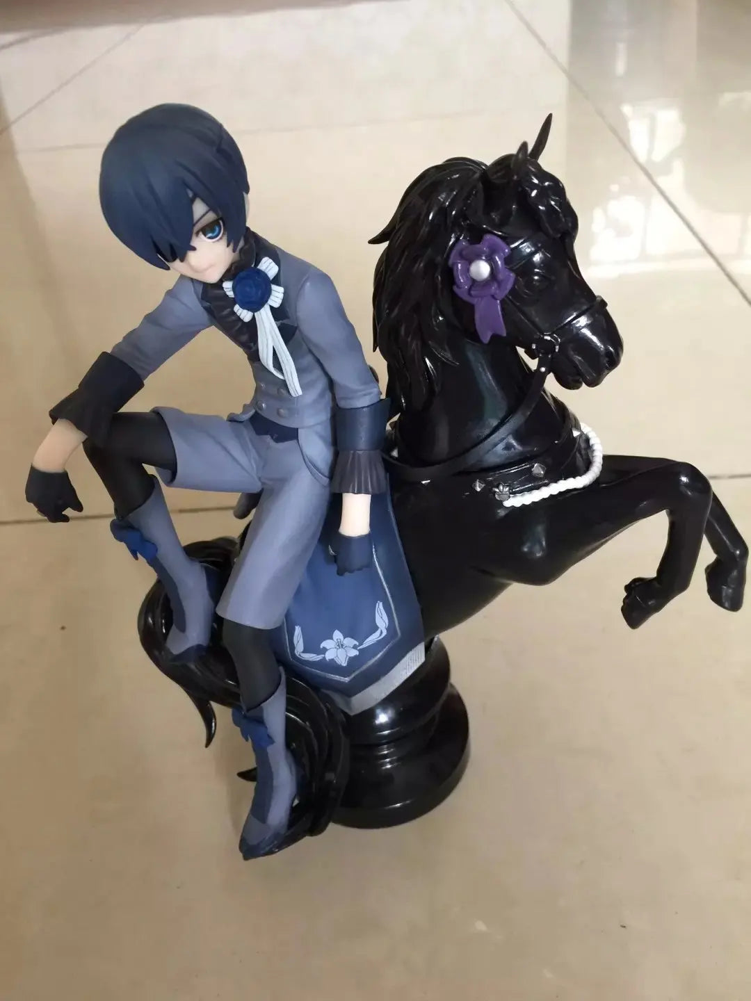 Black Butler: Ciel Phantomhive Sebastian Michaelis Anime Figure Model Statue Boys Collection Desktop Decoration Ornament Toy