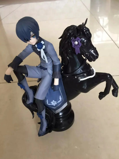 Black Butler: Ciel Phantomhive Sebastian Michaelis Anime Figure Model Statue Boys Collection Desktop Decoration Ornament Toy