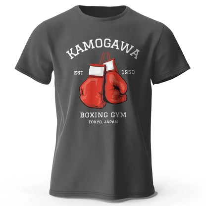 Hajime No Ippo:Streetwear Men Printed Pure Cotton Vintage GYM Men's T-Shirt for Men Women Tops Funny Manga Kamagowa Boxing Gym