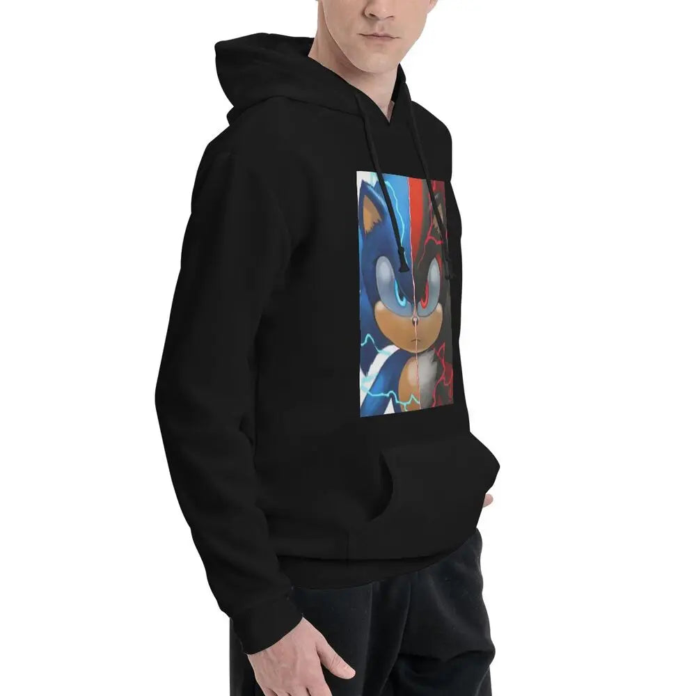 Sonic the Hedgehog: Shadow Hoodies Men Women Casual Pullover Sweatshirt Fashion Long Sleeve Clothing Autumn Winter