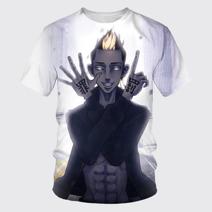 Tokyo Revengers: 3D Printed Unisex T-shirt Neutral Casual Street Style Short-sleeved Plus Size Top