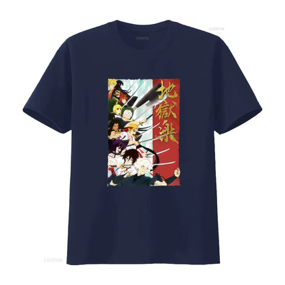 Hell's Paradise: T Shirt gift for him her vintage Washed Stretched Slightly Comfortable homme Casual Versatile Soft