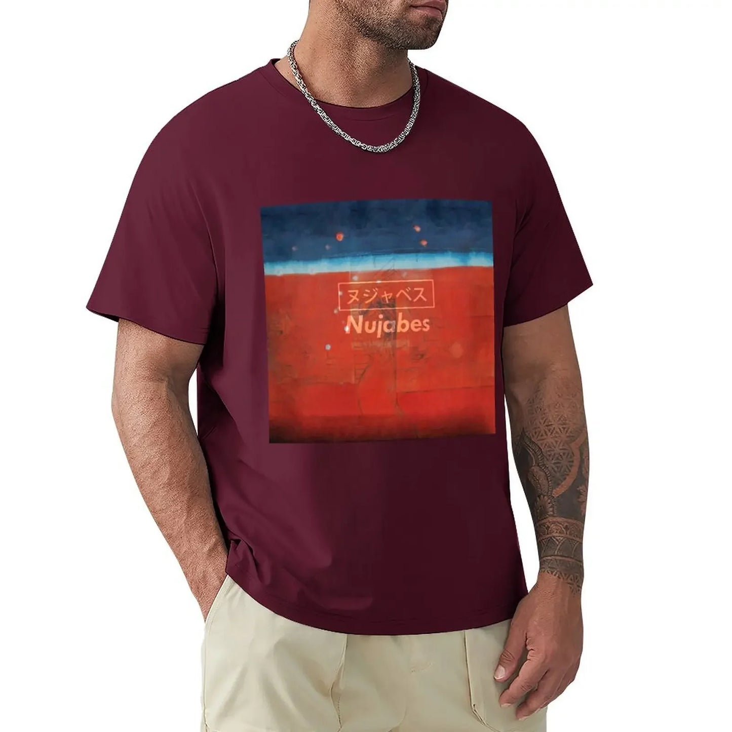 Samurai Champloo: Nujabes Modal Soul ヌジャベス T-Shirt Blouse custom shirt cotton graphic tees compression shirt men