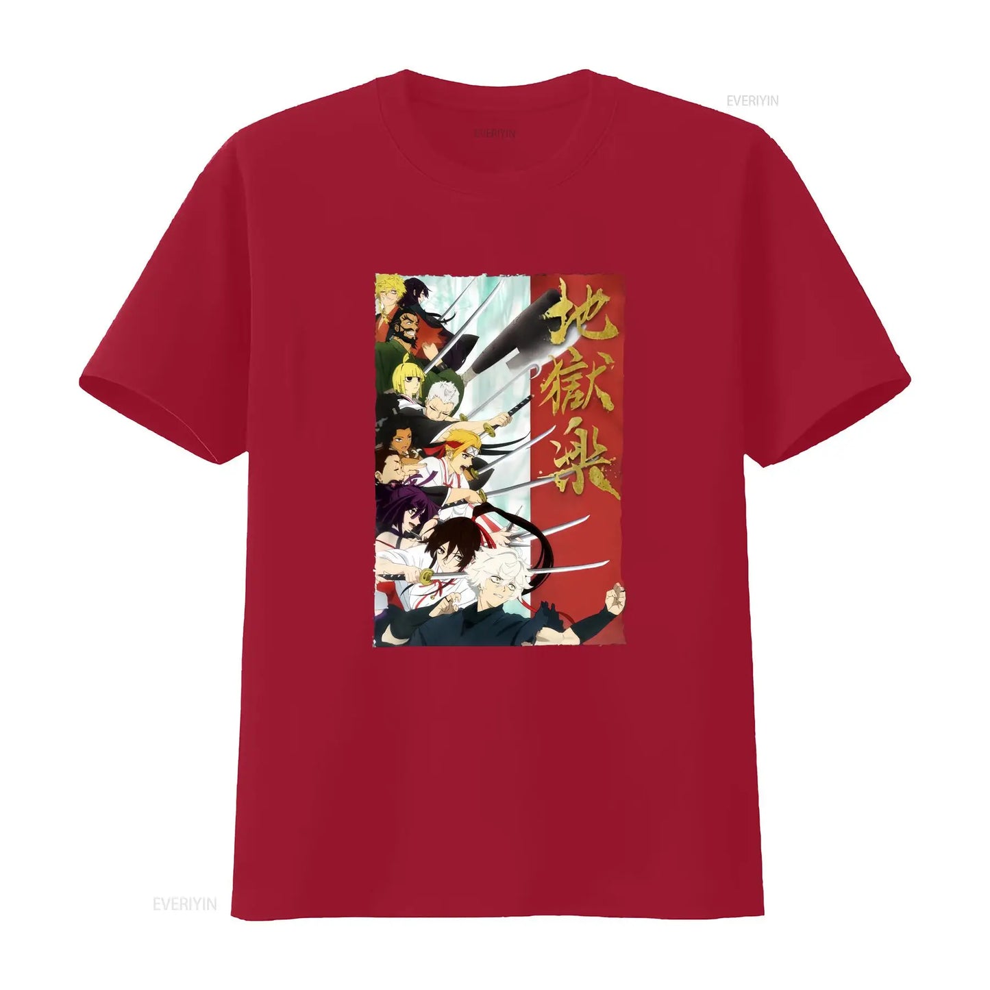 Hell's Paradise: T Shirt gift for him her vintage Washed Stretched Slightly Comfortable homme Casual Versatile Soft