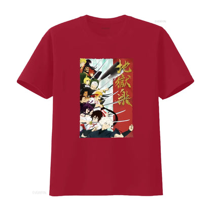 Hell's Paradise: T Shirt gift for him her vintage Washed Stretched Slightly Comfortable homme Casual Versatile Soft