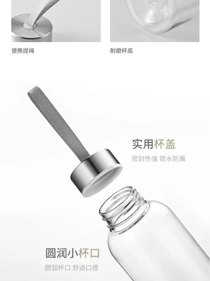KPop Demon Hunters: Transparent Water Cup for Men Women Anime Cartoon Simple Cups Students Portable Fashion Water Bottle Gifts