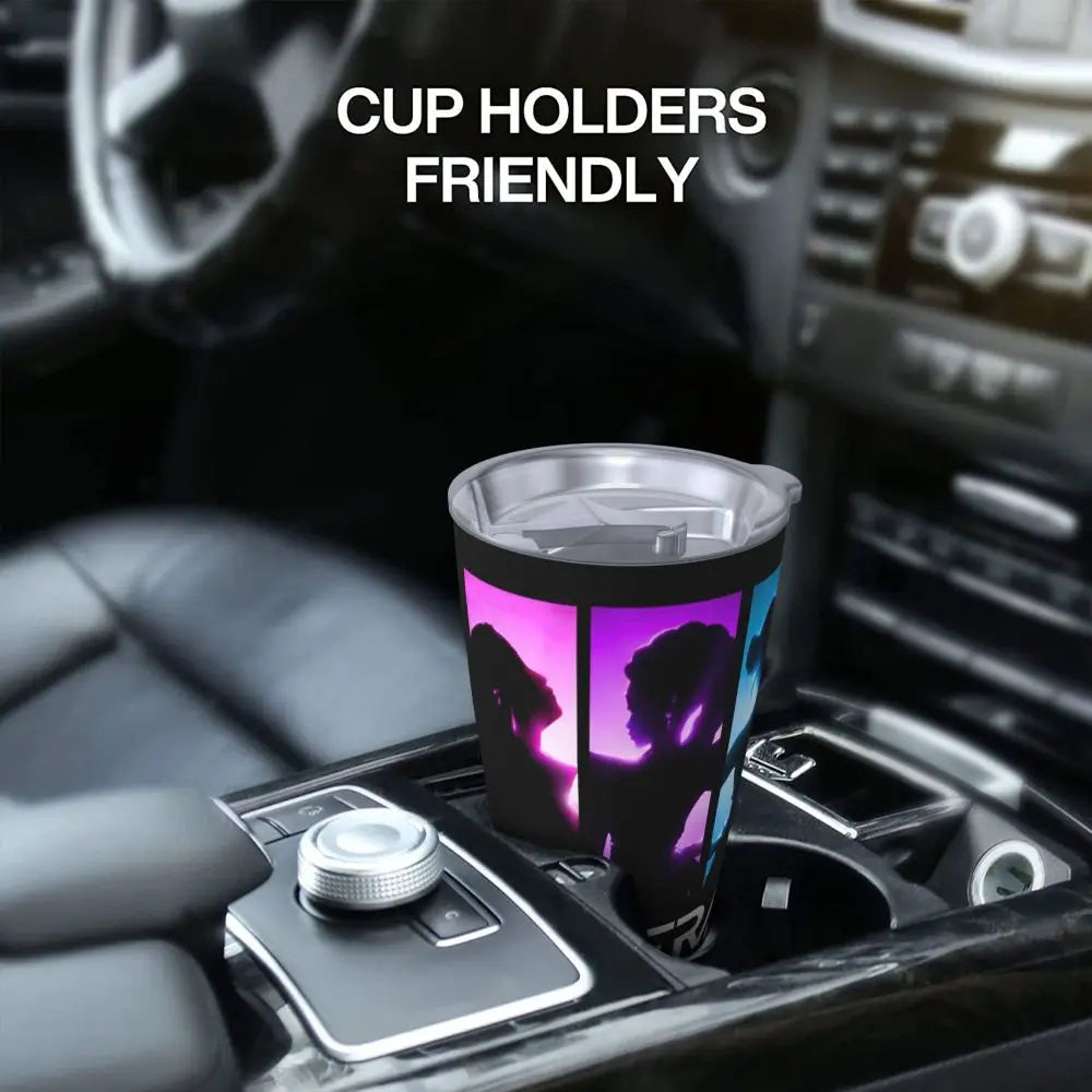 KPop Demon Hunters - Derpy  Insulated Tumbler with Lid Vacuum Thermal Mug Outdoor Travel Car Bottle Cup, 20oz