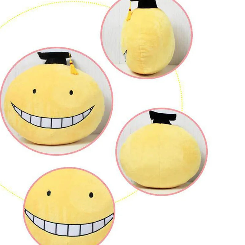 30cm Anime  Korosensei Koro Sensei Teacher Plush Stuffed Toys Assassination Classroom Kids Gift Toys For Children