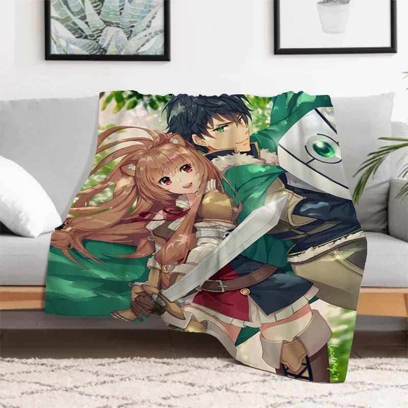 The Rising of the Shield: Hero Warm Bed Fleece Custom Nap Home Fluffy Soft Blankets King Size Microfiber Bedding