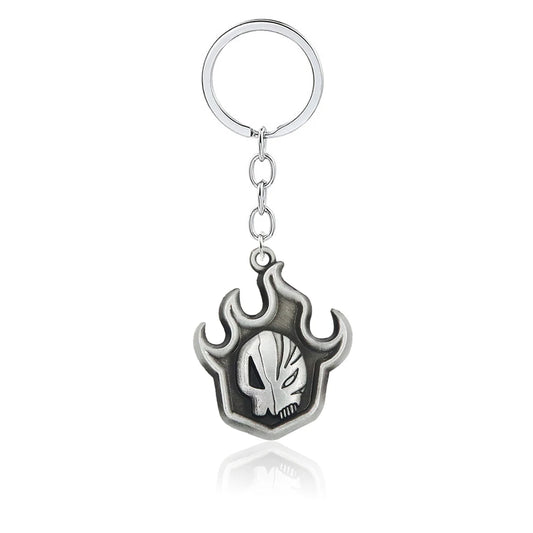 BLEACH: Thousand-Year Blood War Keychain Kurosaki Ichigo Zangetsu Double Blade Weapon Pendant Key Chain for Men Car Keyring Gift