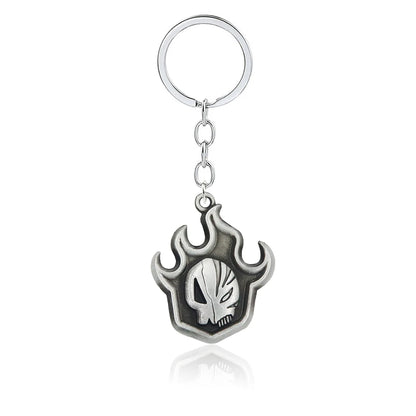 BLEACH: Thousand-Year Blood War Keychain Kurosaki Ichigo Zangetsu Double Blade Weapon Pendant Key Chain for Men Car Keyring Gift