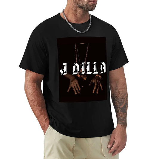 J Dilla: T-Shirt Big Size Short Sleeve Tee for Men