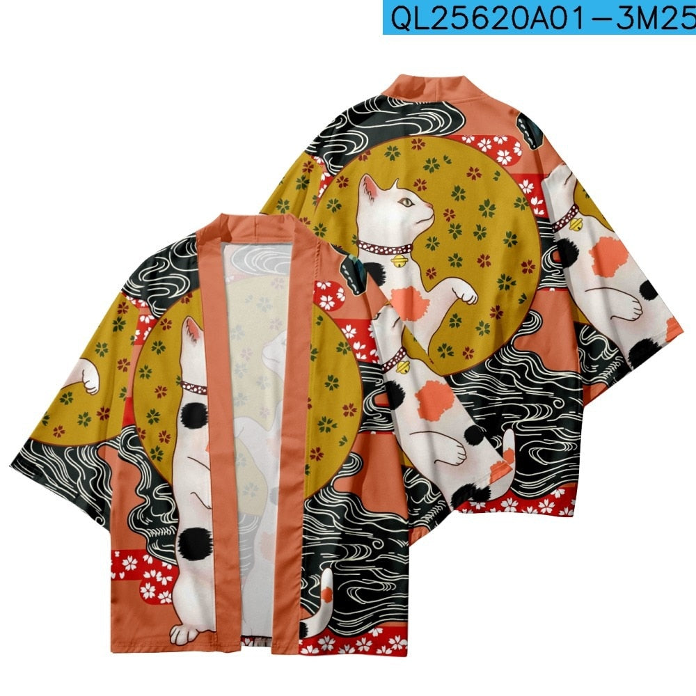 I.L.F.A.: Japanese Streetwear Harajuku Beach Yukata Top