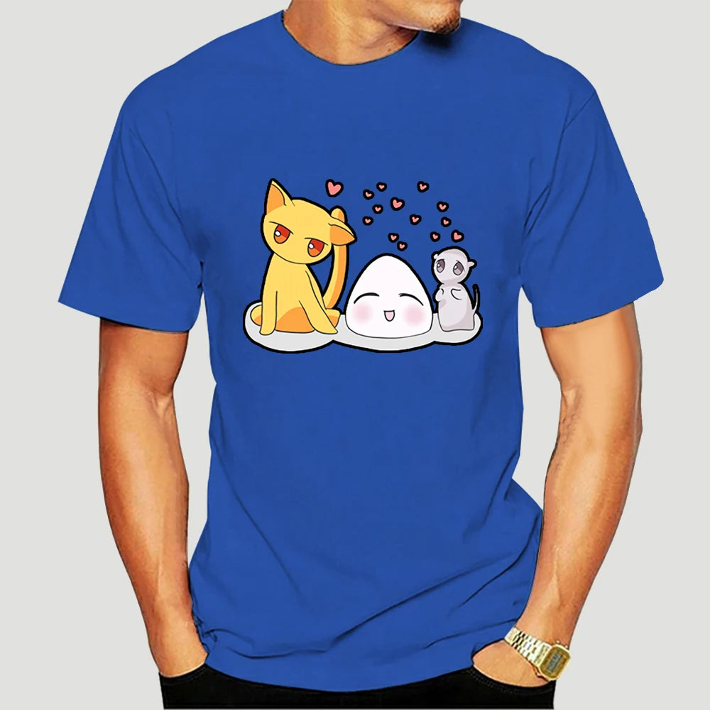 Fruits Basket: T-Shirt For Men Anime Sohma Yuki Kyo Tohru Furuba Manga Cat Cotton Tee Shirt Short Sleeve T Shirt Classic  5329AF