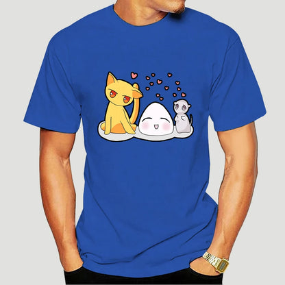 Fruits Basket: T-Shirt For Men Anime Sohma Yuki Kyo Tohru Furuba Manga Cat Cotton Tee Shirt Short Sleeve T Shirt Classic  5329AF