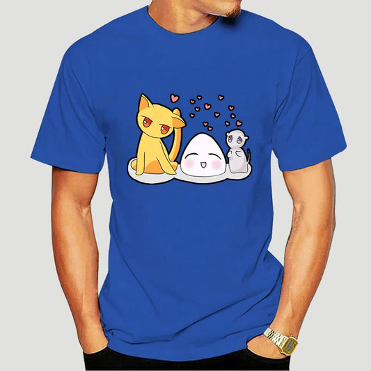 Fruits Basket: T-Shirt For Men Anime Sohma Yuki Kyo Tohru Furuba Manga Cat Cotton Tee Shirt Short Sleeve T Shirt Classic  5329AF