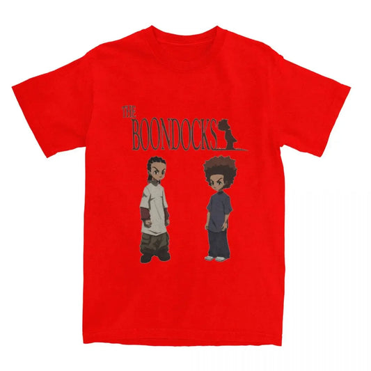 The Boondocks: Riley Huey Freeman T Shirt Stuff 100% Cotton Clothes Vintage Short Sleeve Tee Graphic Printing T-Shirt