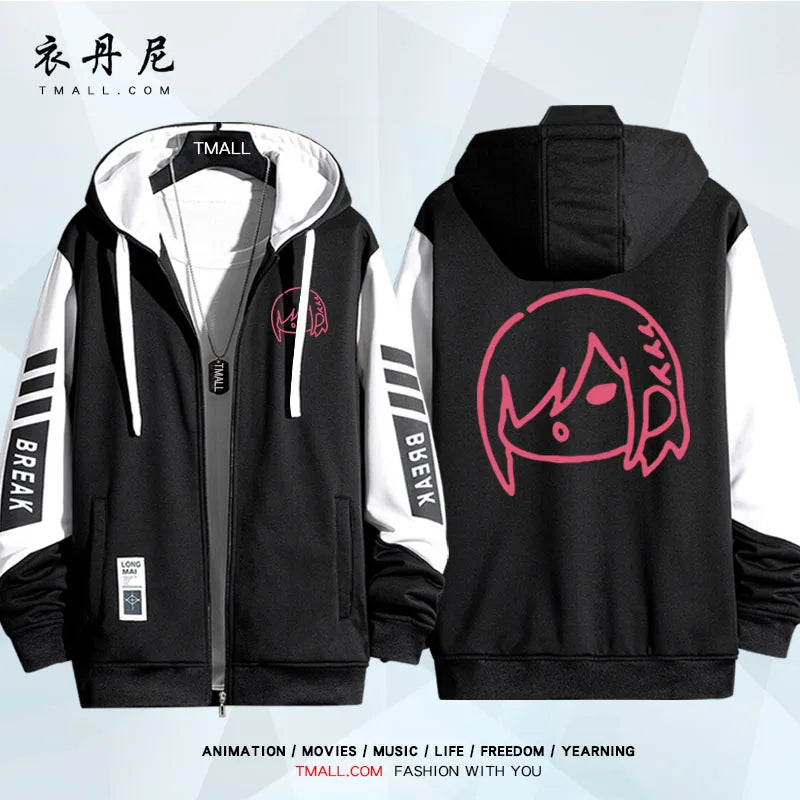 Blue Lock: Isagi Yoichi Nagi Seishiro Cosplay Costum Long Sleeve Print Jacket Zipper Hoodie Women Men FashionHooded Costumes Couple Jacket