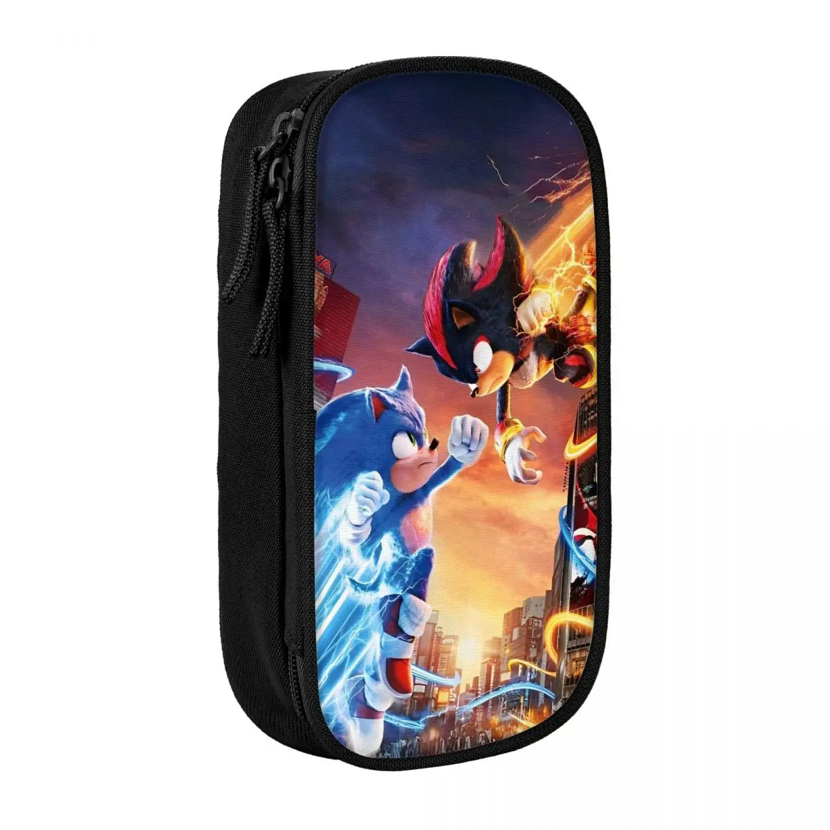Sonic The Hedgehog: Classic Shadow The Hedgehog Pencil Cases Pencil Pouch Pen for Student Big Capacity Bag Students School Gifts Stationery