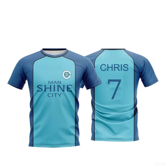 2026 Blue Lock Manshine City Uniform Shirt T-shirt NAGI Japanese Anime Role Playing Top Men's and Women's Maillot