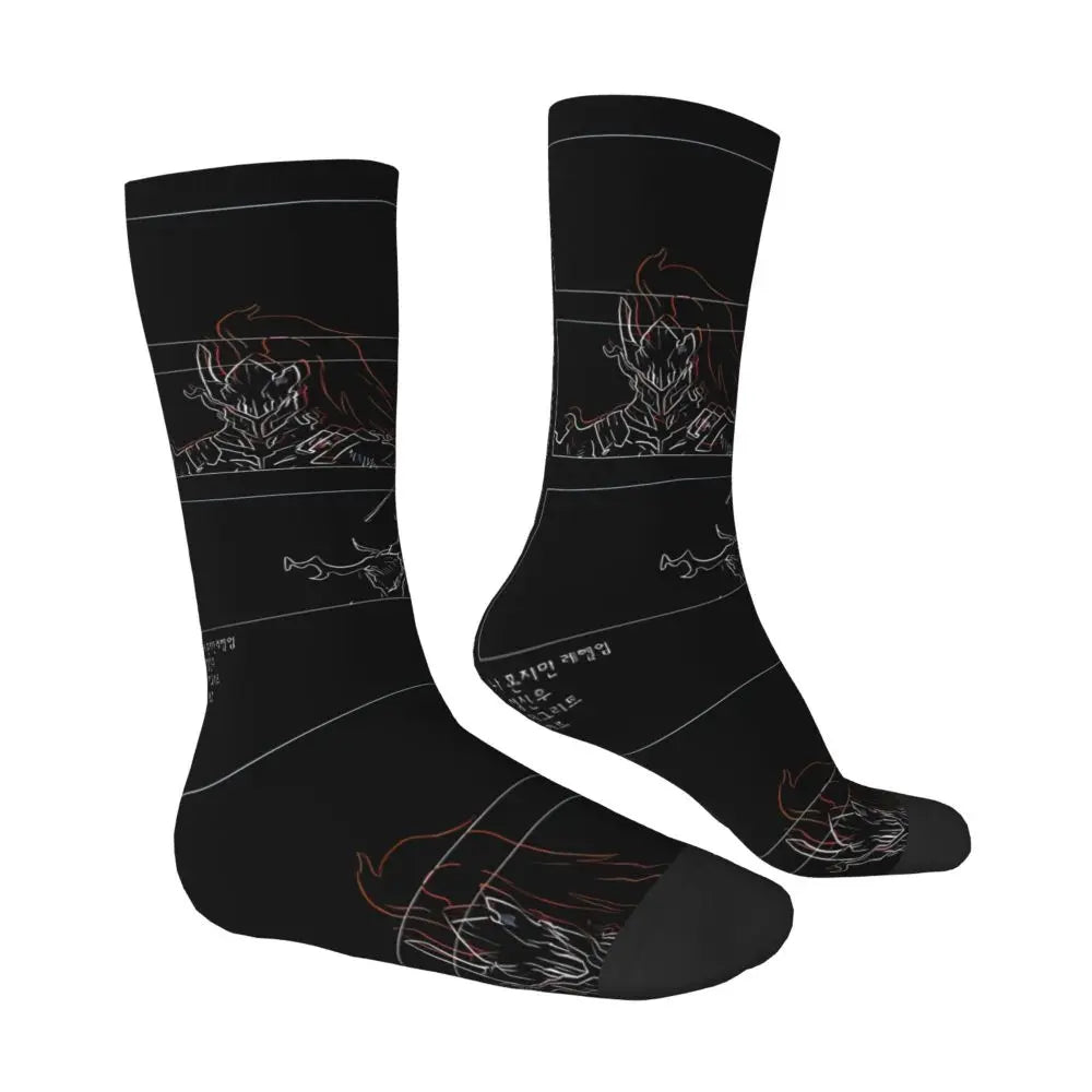 Solo Leveling: Sung jinwoo Shadow Monarch Socks,Leisure Beautiful printing Suitable for all seasons Dressing Gifts