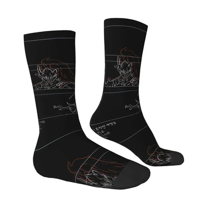 Solo Leveling: Sung jinwoo Shadow Monarch Socks,Leisure Beautiful printing Suitable for all seasons Dressing Gifts