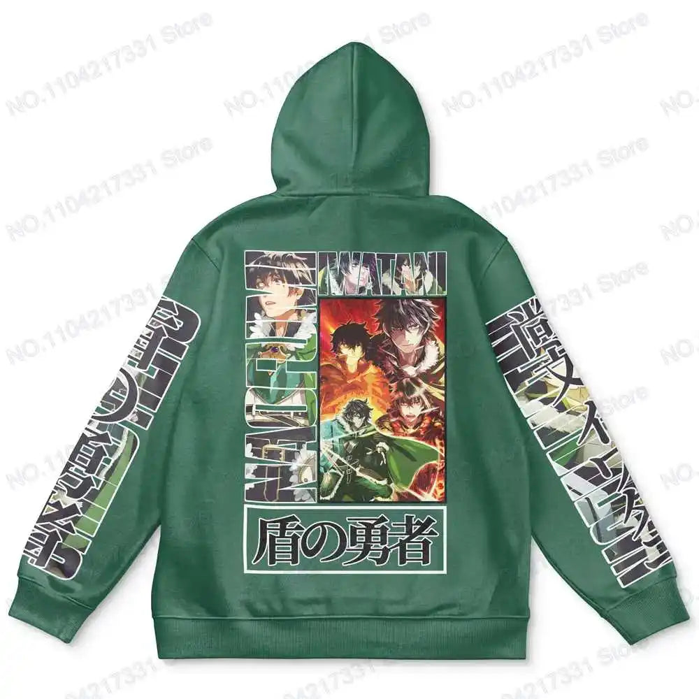 Rising of the Shield Hero: Tracksuit Fashion Streetwear Y2K Harajuku Pop Anime Print Hoodie Men's Punk Casual Colorful Sweatshirt