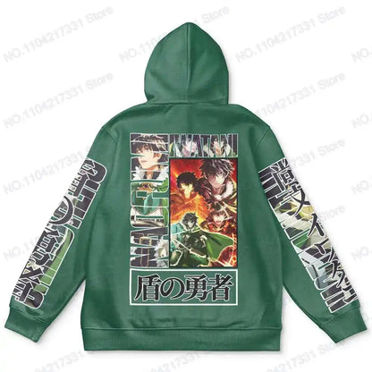 Rising of the Shield Hero: Tracksuit Fashion Streetwear Y2K Harajuku Pop Anime Print Hoodie Men's Punk Casual Colorful Sweatshirt