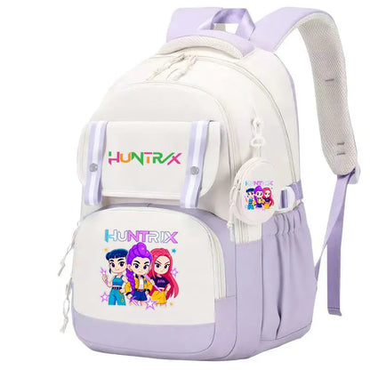 KPop Demon Hunters: Backpack Print Capacity Lightweight Daypack Schoolbag Girl Casual Travel Commute Bag