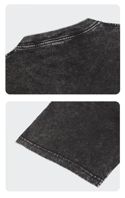 Bleach: Zaraki Kenpachi T Shirts Oversized Vintage Washed  T-shirt Manga Kurosaki Ichigo T Shirt Renji Uryuu Tops Tees Man