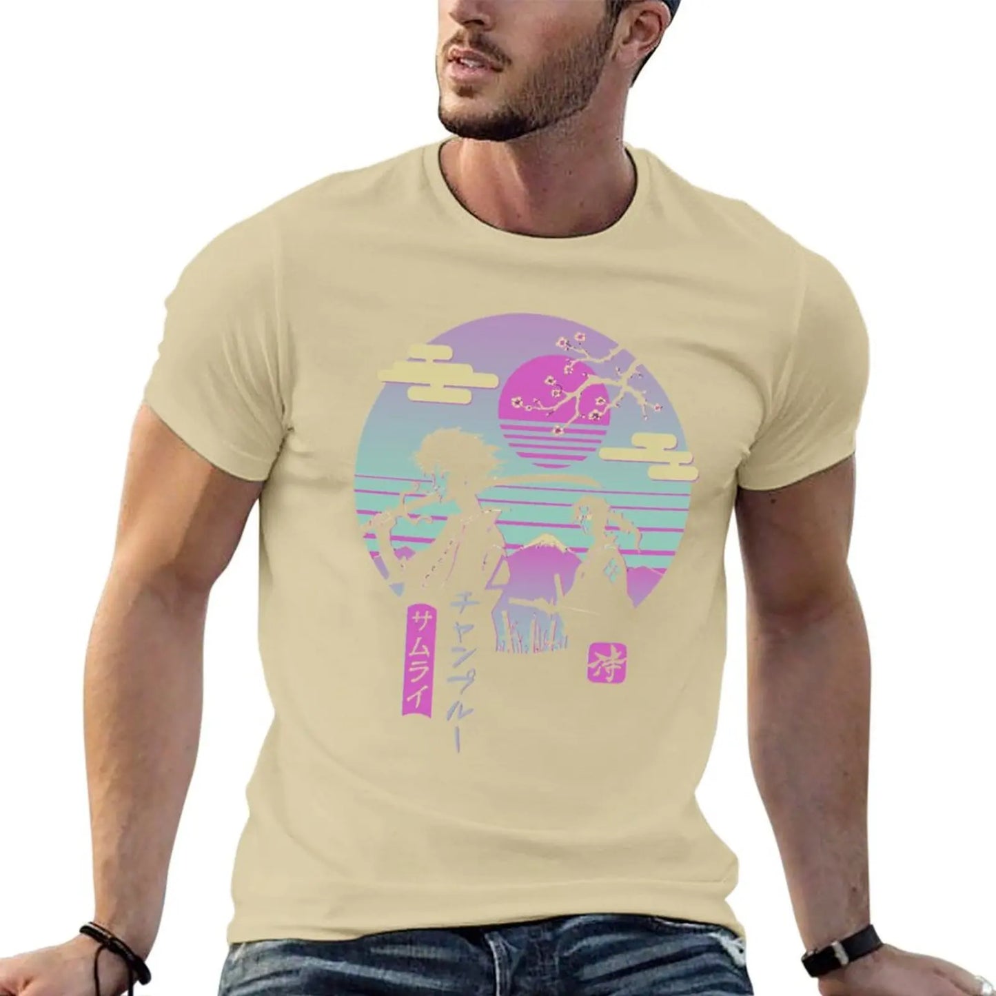 Samurai Champloo: T-shirt new edition summer top customs vintage mens t shirts casual stylish