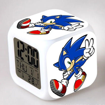 Sonic the Hedgehog: Alarm Clock Creative 8x8x8cm LED Cube with Light Display Time Week Month