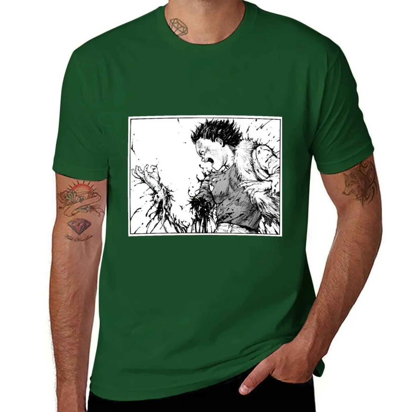 Akira: Tetsuo Losing Arm T-Shirt shirts graphic tees cute tops plain