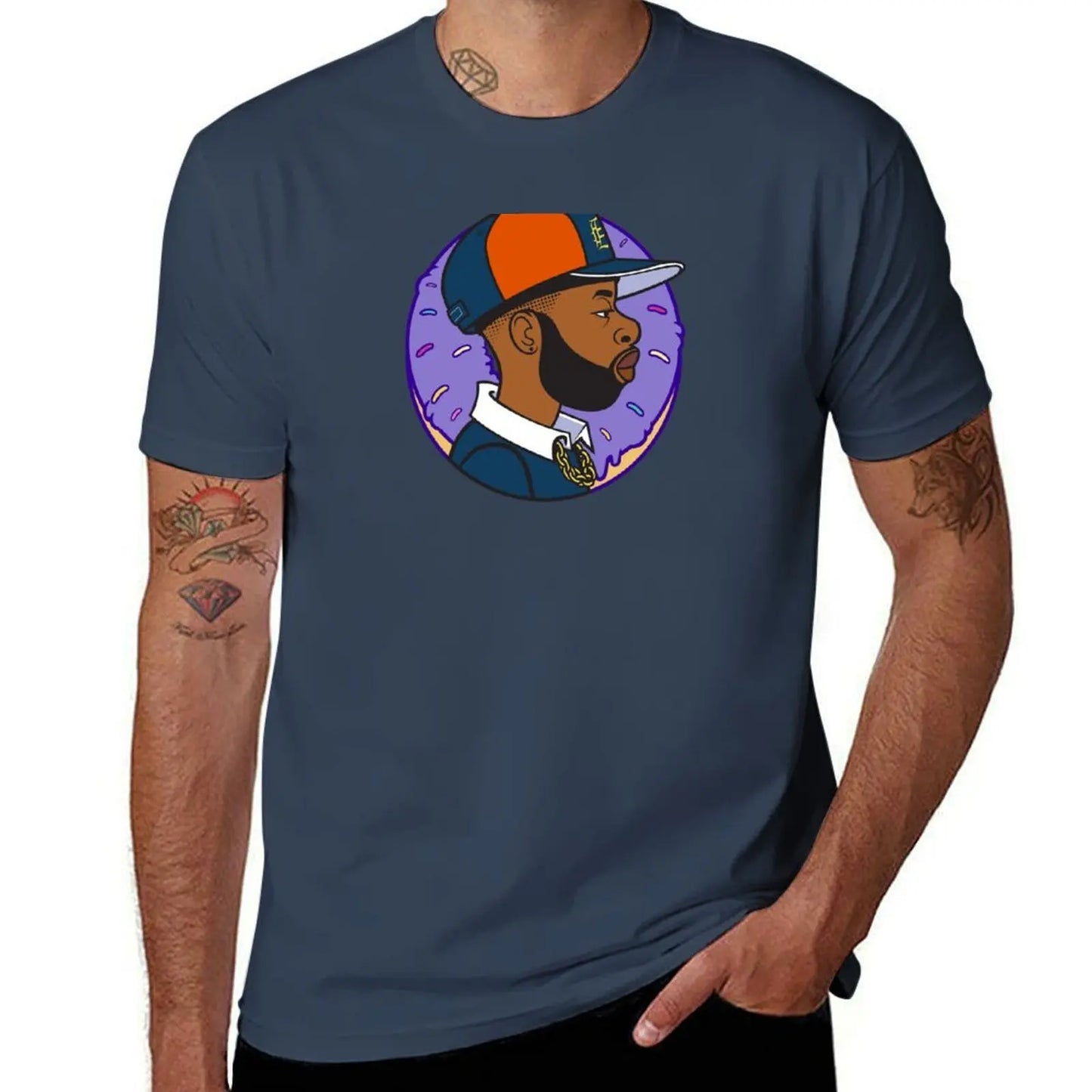 J Dilla:T-Shirt Big and Tall Crew Neck Tee