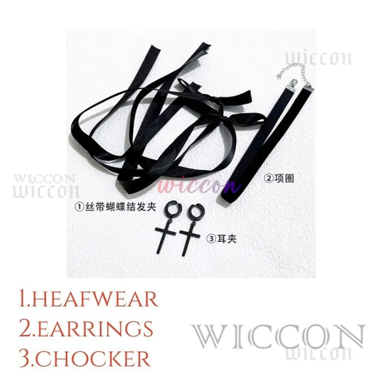 Death Note:Misa Cosplay  Misa Amane Cosplay Costume Daily Sexy Dress Subculture Necklace y2k jirai kei GothLoli Uniform Wig