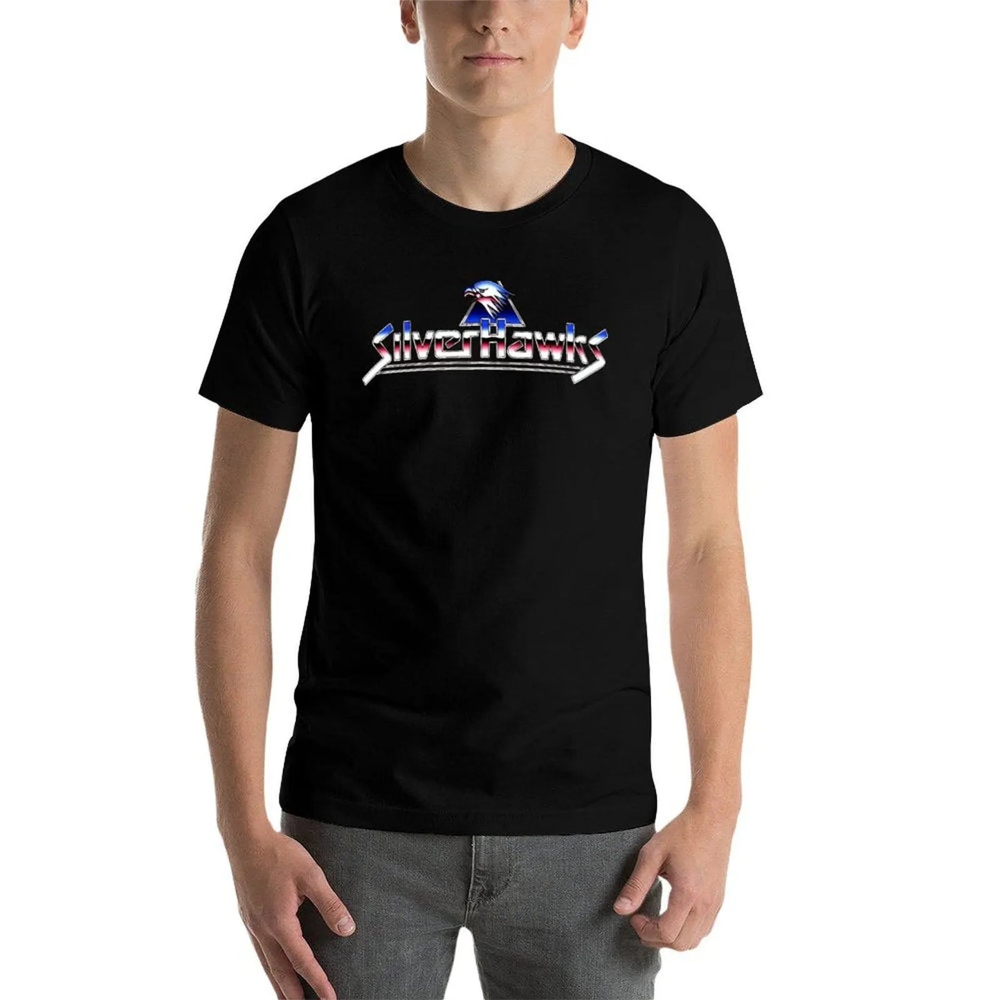 The Silverhawks: T-Shirt t shirts for man slim fit anime t shirts for man t shirt man cotton T-shirt