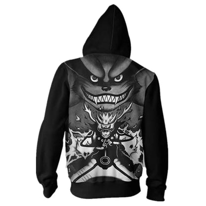 Naruto: Anie Zip Hoodie Jackets Cosplay Clothes Costumes Men Hoodies Sweatshirts Zipper Tops