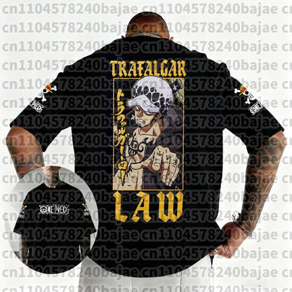 2026 One Piece Japanese Anime Printed Men's T-Shirt Roronoa Zoro Harajuku Short Sleeve Luffy T-shirt Clothing Y2k Top Tee Unisex