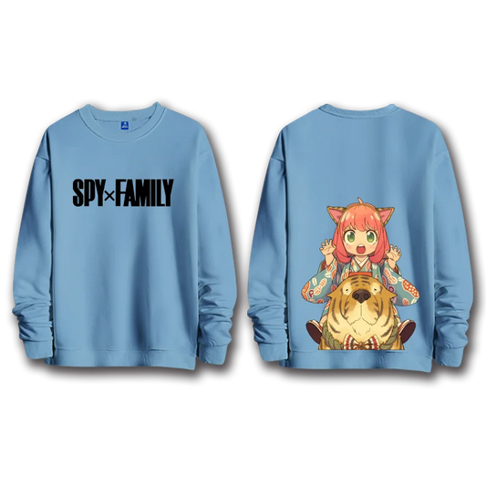 Spy x Family: anime sweatshirts  women's round neck top couple round neck hoodie couple loose casual fashion