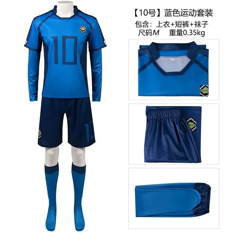 Blue lock: Costume Men Women Seishiro Nagi Isagi Yoichi  Jacket Pants Track Suit Sportswear Tracksuit Unisex School Uniform
