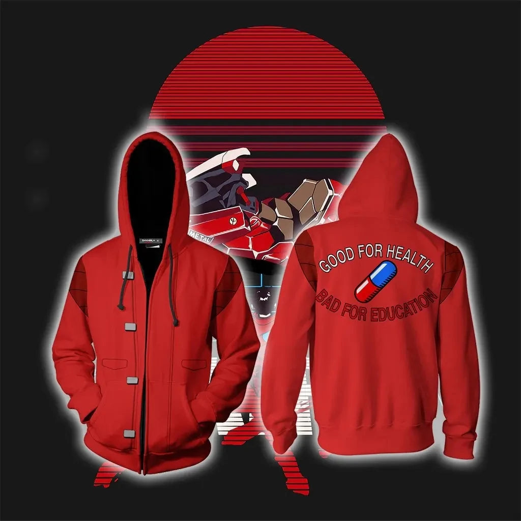 Akira: Kaneda Hoodie Cosplay red Jacket coat Men Sweatshirts