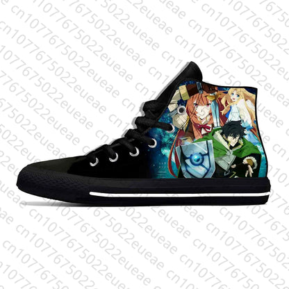 The Rising Of The Shield Hero: Raphtalia Casual Cloth Shoes High Top Lightweight Breathable 3D Print Men Women Sneakers