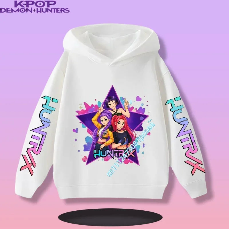 KPop Demon Hunters:  Children's Sweatshirt Girls' Clothes Girls' Sweatshirt New Fall and Winter New Cute Fashion Hoodie